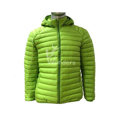 Men'S Lightweight Packable Down Jacket DWR CF Zipper Custom Made